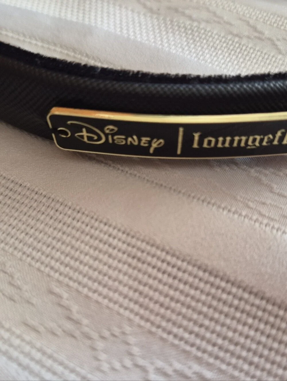 Disney Kids Metallic Gold Bow Minnie Ear Headband with Colorful Character Print